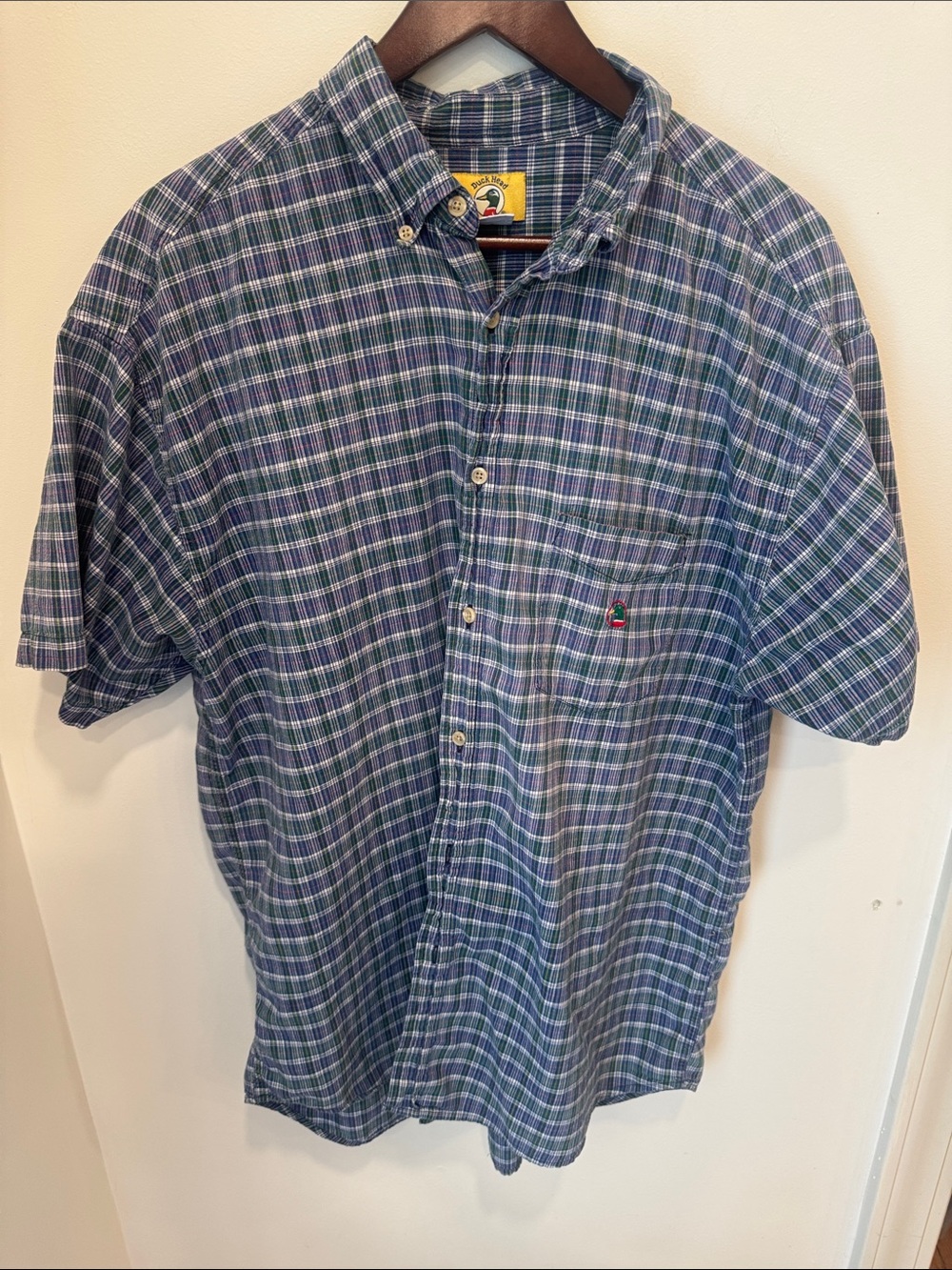 90s Vintage Duck Head Plaid Button-Down | Ultimate Dad Core Grail-  XL